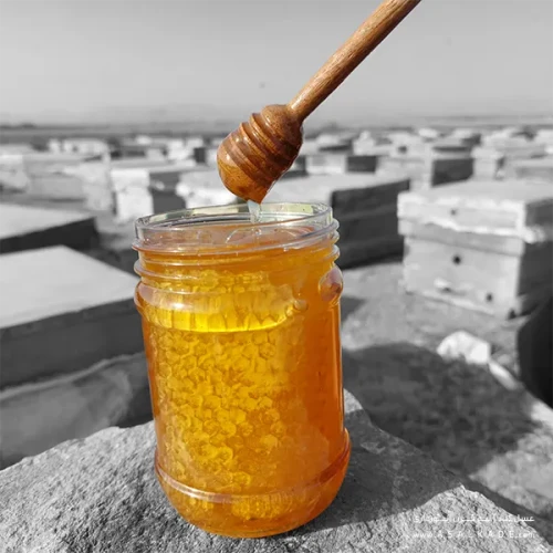 عسل بهارنارنج موم دار ارگانیک